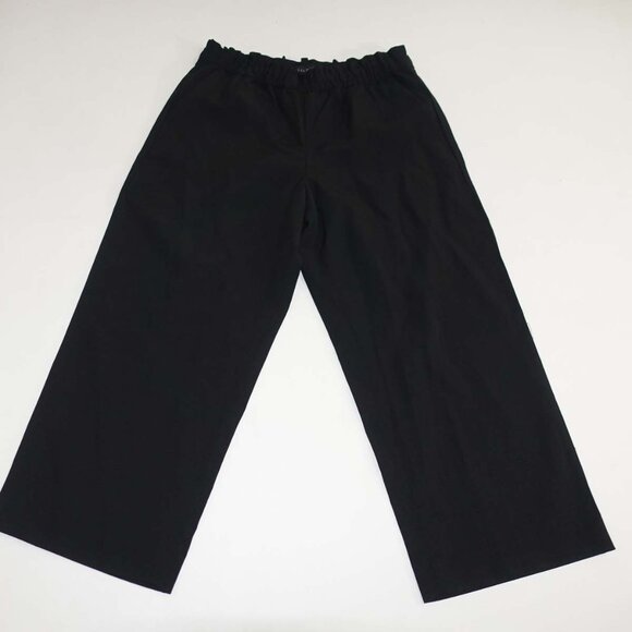 Talbots Women's Pull On Cropped Pants Size Petite Small Black High Rise PS - Picture 1 of 6